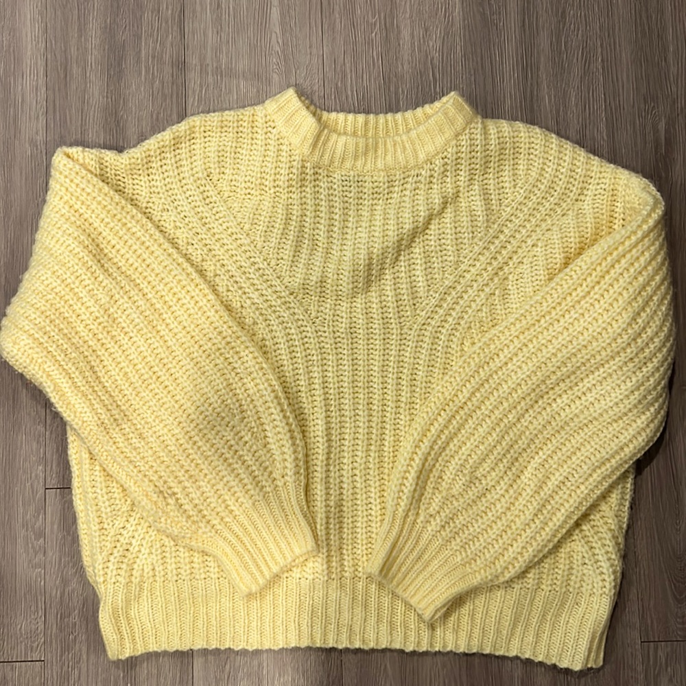 A New Day Yellow Knit Sweater